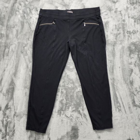 Maurices Pants Womens XL Pull On Front Seam Leggings Zipper Details Stretch - Picture 1 of 12